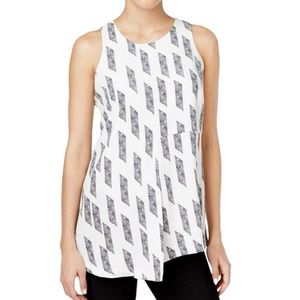 Alfani Womens Asymmetrical Pullover Tunic Blouse XL